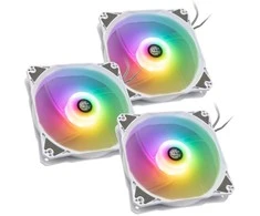 Bitspower Notos RGB PWM korpuso ventiliatorius, 120mm – baltos spalvos, 3er-Pack