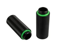 Bitspower Touchaqua Adapteris straight G1/4 inch female to G1/4 inch male – 2 pack, 40mm, juodas
