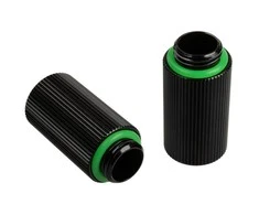 Bitspower Touchaqua Adapteris straight G1/4 inch male to G1/4 inch female – 2 pack, 30mm, juodas