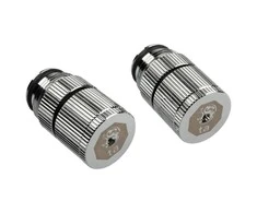 Bitspower Touchaqua Vanduo Outlet G1/4 Inch Female Thread - 2 Pack, Sidabrinis