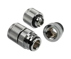 Bitspower Touchaqua Vanduo Outlet G1/4 Inch Female Thread - 2 Pack, Sidabrinis