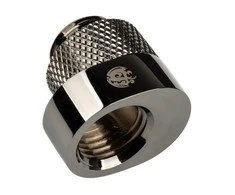 Bitspower X-Cross Adapteris G1/4 inch male to G1/4 inch female – 5mm offset, glossy juodas
