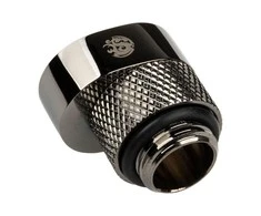 Bitspower X-Cross Adapteris G1/4 inch male to G1/4 inch female – 5mm offset, glossy juodas