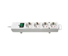 Brennenstuhl Comfort-Line Plus lizdo juostelė, 4 krypčių - balta