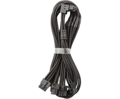 „CableMod C-Series Pro“ tiltelinis jungiamasis kabelis – A variantas, 90°, 16 kontaktų į 4 kontaktų 8 kontaktų PCIe, juodos spalvos