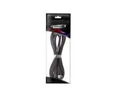 CableMod C-Series Pro Bridged Connection Cable – Variant A, 90°, 16-Pin to 2×8-Pin PCIe, juodos spalvos