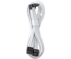 „CableMod C-Series Pro“ tiltelinis jungiamasis kabelis – A variantas, 90°, 16 kontaktų į 2 kontaktus, 8 kontaktų PCIe, baltos spalvos