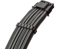 „CableMod C-Series Pro ModMesh 12V-2® 6“ kabelis, su apvalkalu, 16 kontaktų į 4 x 8 kontaktų, skirtas „Corsair Type 4“ ir 3 maitinimo šaltiniams – anglies pluošto, 60 cm