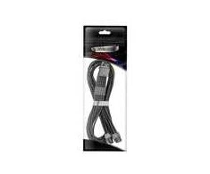 CableMod C-Series Pro ModMesh 12V-2×6-Cable, Sleeved, 16-Pin to 2x 8-Pin, for Corsair Type 4 ir 3 PSUs – juodos spalvos, 60cm