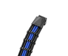 CableMod C-Series PRO ModMesh 12VHPWR to 3x PCI-e Cable for Corsair – 60cm, juodos spalvos/mėlynos spalvos