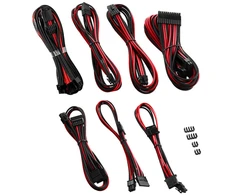 „CableMod“ „CableMod C-Series PRO ModMesh 12VHPWR“ kabelių rinkinys, skirtas „Corsair RM“, „RMi“, „RMx“ (juodos etiketės) – juodas/raudonas