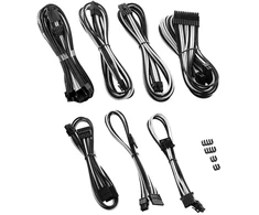 CableMod C-Series PRO ModMesh 12VHPWR Cable Kit for Corsair RM, RMi, RMx (Juodas Label) - juodas/baltas