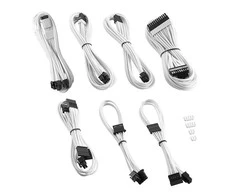 CableMod C-Series PRO ModMesh 12VHPWR Cable Kit for Corsair RM, RMi, RMx (Juodas Label) – baltas
