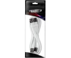 „CableMod C-Series Pro ModMesh Bridged“ jungiamasis kabelis – 8+8 kontaktų PCIe, baltos spalvos, 60 cm