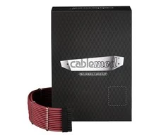 CableMod C-Series PRO ModMesh Cable Kit for Corsair AXi/HXi/RM (Geltona Label) – juodos spalvos/raudonos spalvos