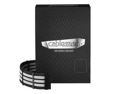 CableMod C-Series PRO ModMesh Cable Kit for RMi/RMx/RM (Juodas Label) – juodos spalvos/baltos spalvos
