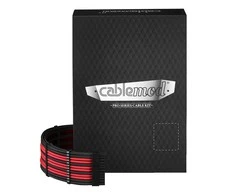CableMod C-Series PRO ModMesh Cable Kit for RMi/RMx/RM (Juodas Label) – juodos spalvos/raudonos spalvos