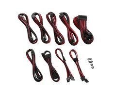 CableMod C-Series PRO ModMesh Cable Kit for RMi/RMx/RM (Juodas Label) – juodos spalvos/raudonos spalvos
