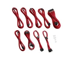 CableMod C-Series PRO ModMesh Cable Kit for RMi/RMx/RM (Juodas Label) – raudonos spalvos