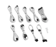 CableMod C-Series PRO ModMesh Cable Kit for Corsair AXi/HXi/RM (Geltona Label) – baltos spalvos