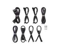 CableMod C-Series Pro ModMesh Cableset, 2x 12V-2×6-Cable, StealthSense, for Corsair Type 5 RMx Shift PSUs – juodos spalvos, 65cm