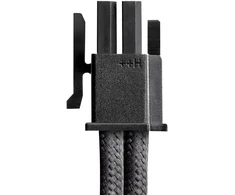 „CableMod C-Series Pro ModMesh“ kabelių rinkinys, 2 x 12 V 2,6 mm, „StealthSense“, skirtas „Corsair Type 5 RMx Shift“ maitinimo šaltiniams – juodos spalvos, 65 cm