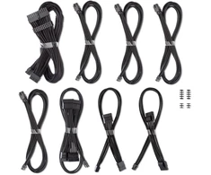 CableMod C-Series Pro ModMesh Cableset for Corsair RMi, RMx ir RM PSU – juodos spalvos