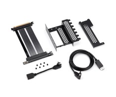 „CableMod“ vertikalus PCI-e laikiklis PCI-e 4.0 leidimas, HDMI + DisplayPort – juodos spalvos
