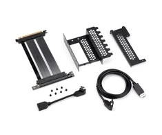 „CableMod“ vertikalus PCI-e laikiklis PCI-e 4.0 leidimas, HDMI + DisplayPort – juodos spalvos