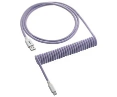 Klaviatūra CableMod Classic Coiled Cable susuktas klaviatūros laidas USB-C į USB Type A, Rum Raisin