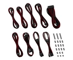 CableMod Classic ModMesh C-Series Cable Kit Corsair RMi & RMx – juodas/blood red