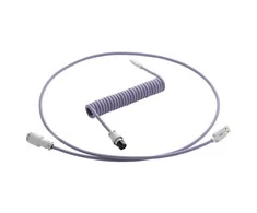 Klaviatūra CableMod PRO Coiled Cable susuktas klaviatūros laidas USB-C į USB Type A, Rum Raisin – 150cm