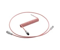 Klaviatūra CableMod PRO Coiled Cable susuktas klaviatūros laidas USB-C į USB Type A, Orangesicle – 150cm