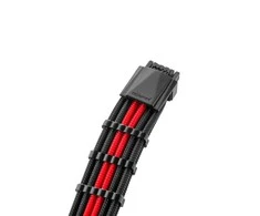CableMod PRO ModMesh 12VHPWR to 3x PCI-e Cable – 45cm, juodos spalvos/raudonos spalvos