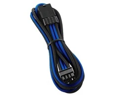 CableMod PRO ModMesh 8-Pin PCIe Extension - 45cm, juodos spalvos/mėlynos spalvos