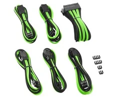 LG CableMod PRO ModMesh Cable Extension Kit – juodos spalvos/hellžalios spalvos