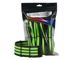 LG CableMod PRO ModMesh Cable Extension Kit – juodos spalvos/hellžalios spalvos