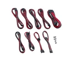 CableMod PRO ModMesh RT ASUS/Seasonic/Phanteks Cable Kits – carbon/raudonos spalvos
