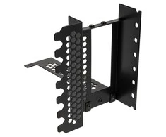 CableMod vertical graphics card holder with PCIe x16 riser cable, 1x DisplayPort, 1x HDMI – juodos spalvos