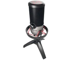 CHERRY UM 6.0 ADVANCED USB MIC - FOR STREAMING/OFFICE Sidabrinis/BLAC