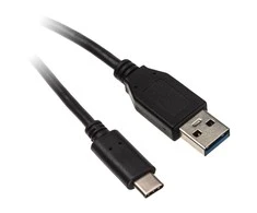 Club 3D Club3D CAC-1523 USB Type-C į Type-A, 10Gbps, PowerDelivery USB 3.1 Type-C kištukinis į USB Type-A kištukas 1,00 m juodas
