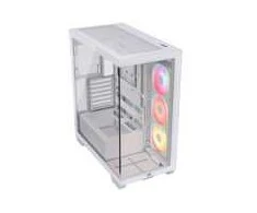 Corsair 3500X LX-R PC Case, Mid-Tower, E-ATX, RGB, Tempered Glass – baltas