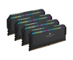 RAM Corsair Dominator Platinum RGB, DDR5-6400, Intel XMP 3.0, CL32 - 64GB Quad-Kit, juodos spalvos