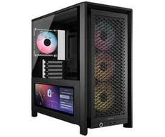 Corsair FRAME 4000D LCD RS PC-Gehäuse, Midi-Tower, ATX, ARGB, Tempered Glass - juodas