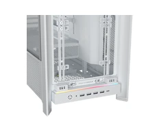 Corsair Frame 5000D RS ARGB PC-kompiuterio korpusas, Midi-Tower, E-ATX, Tempered Glass – baltos spalvos