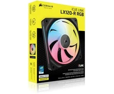 Corsair iCUE Link LX120-R RGB, PWM korpuso ventiliatorius – 120mm, juodos spalvos