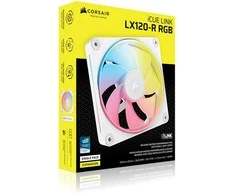 Corsair iCUE Link LX120-R RGB, PWM korpuso ventiliatorius – 120mm, baltos spalvos