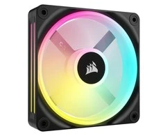Corsair iCUE LINK QX120 RGB Series, PWM korpuso ventiliatorius, 3er Pack su RGB valdikliu- 120mm, juodos spalvos, Starter Kit