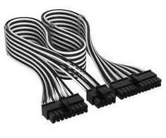 Corsair Cable Set, Type 4, DC Cable Pro Kit, individually sleeved – juodas / baltas