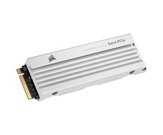 Corsair MP600 Pro LPX NVMe SSD, PCIe 4.0 M.2 Typ 2280 – 2 TB – baltas